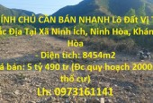 CHÍNH CHỦ CẦN BÁN NHANH Lô Đất Vị Trí Đắc Địa Tại Xã Ninh Ích, Ninh Hòa, Khánh Hòa