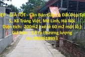 ĐẤT ĐẸP - GIÁ TỐT - Cần Bán Gấp Lô Đất Đẹp Tại Xóm 5, Xã Tráng Việt, Mê Linh, Hà Nội