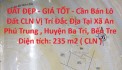 ĐẤT ĐẸP - GIÁ TỐT - Cần Bán Lô Đất CLN Vị Trí Đắc Địa Tại Ba Tri - Bến Tre