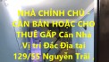 NHÀ CHÍNH CHỦ - CẦN BÁN HOẶC CHO THUÊ GẤP Căn Nhà Vị trí Đắc Địa tại quận 5, TPHCM