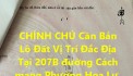 CHÍNH CHỦ Cần Bán Lô Đất Vị Trí Đắc Địa Tại Mặt Tiền Đường Cách Mạng, Phường Hoa Lư, Tp Pleiku