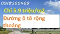 Bán đất nền ven thành phố Thái Bình giá 5.9 tr/m2, giá gốc 9 tr/m2