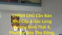 CHÍNH CHỦ Cần Bán Nhà Cấp 4 Gác Lửng đường Bình Thái 4, Phường Hòa Thọ Đông, Cẩm Lệ, Đà Nẵng