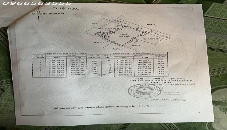 Quận 4 , không Quy hoạch - Tôn Đản - 45m2- 2 lầu- giá bán 3.4 tỷ