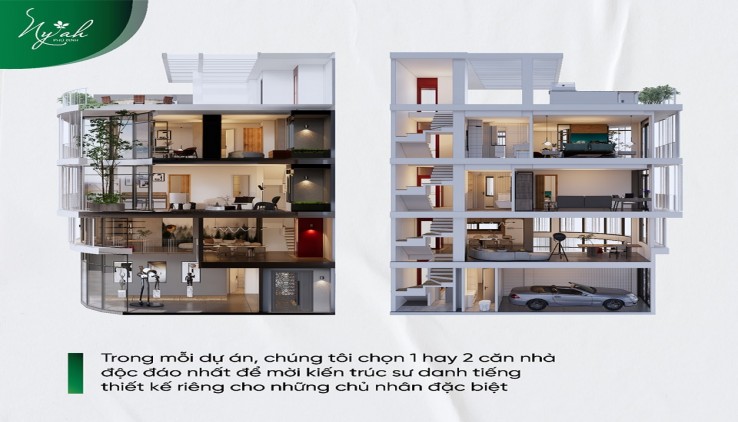Nhà phố biệt lập tại nội thành: Ny'Ah Phú Định