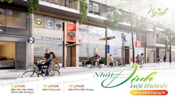 Bán nhà liền kề khu biệt lập Ny'Ah PHú Định - Quận 8