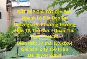 ĐẤT ĐẸP GIÁ TỐT Cần Bán Nhanh Lô Đất Đẹp Tại Phường Trường Thọ, Thủ Đức