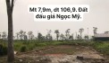 Phân lô Đấu giá Thị trấn QUốc Oai 107m2 mt 8m giá bán nhanh