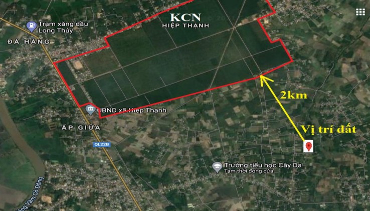 Bán đất gần KCN Hiệp Thạnh - Tây Ninh