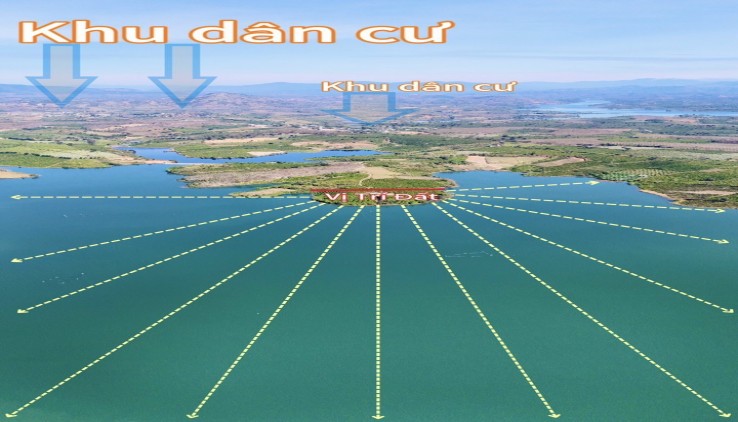 Bán đất view hồ 3 mặt tiền, xe hơi vào tận mép hồ, đã có sổ hồng riêng