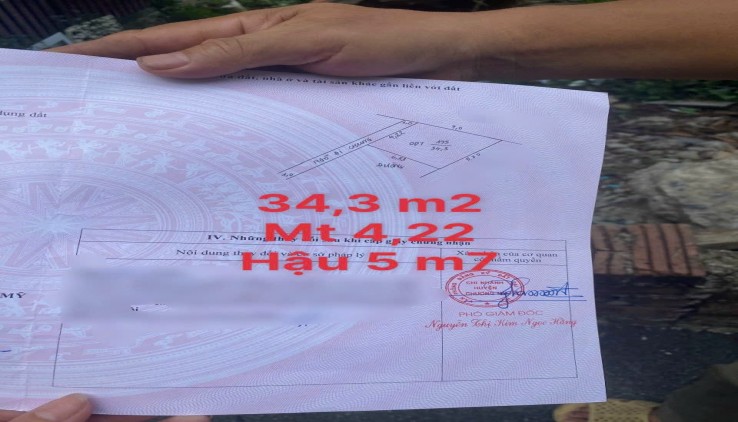 Cc gửi bán 34.3m2, chỉ 1.x tỷ (x nhỏ xíu), tại Tràng An, Lộc ninh, tt Chúc Sơn, Chương Mỹ, Hà Nội.