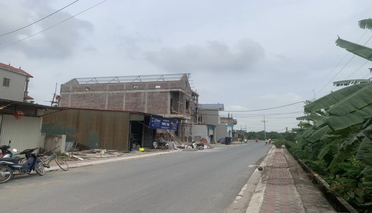 Cc gửi bán 57.6m2, mt 6m, đất đấu giá Thượng Vực Chương Mỹ, Hà Nội, đường 10m, ô tô tránh, kinh doanh
