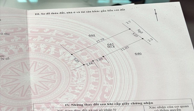 Cc cần gửi bán lô đất 90.8m2, 2x tr/m2, Thái Hòa, Hợp Đồng, Chương Mỹ, Hà Nội, ngõ thông, ô tô, giáp TL 419
