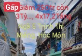 [GẤP]giảm 250Tr_giá Rẻ còn 3TỶ...Nhà (4x17) 2 TẦNG,.Ngay ngã 5 TRỊNH THỊ MIẾNG,Hẻm XeTải THÔNG, Hóc Môn