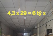 NGỘP - Bán Xưởng 4,3 x 29 có 6 tỷ x Lê Văn Khương Quận 12 TP.HCM