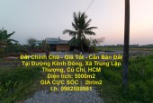 Đất Chính Chủ - Giá Tốt - Cần Bán Đất Tại Đường Kênh Đông, Xã Trung Lập Thượng, Củ Chi, HCM