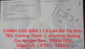 CHÍNH CHỦ BÁN 2 Lô Liền Kề Tại Khu TĐC Cường Thịnh 2 - Quảng Cư - tp Sầm Sơn - Thanh Hóa