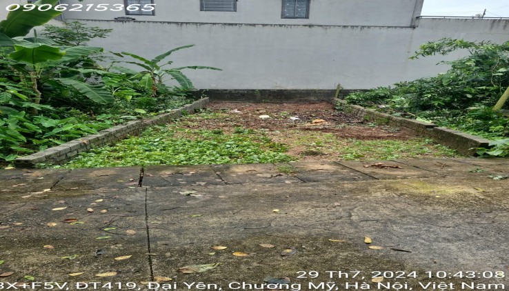Cc gửi bán 56.5m2, chỉ 1.x tỷ, Đại Yên, Chương Mỹ, Hà Nội, ngõ thông, ô tô, giáp Tl419, giáp tt Chúc Sơn