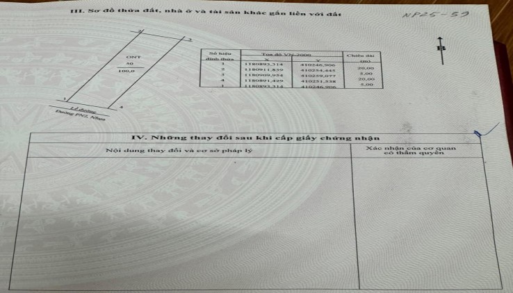 Cần bán nền Nhà Phố 100m2 sổ sẵn  tại dự án XDHN Nhơn Trạch Đồng Nai