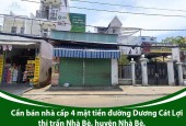 Cần bán nhà cấp 4 mặt tiền đường Dương Cát Lợi, thị trấn Nhà Bè, huyện Nhà Bè.