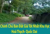 Chính Chủ Bán Đất Giá Tốt Nhất Khu Vực Hoà Thạch- Quốc Oai