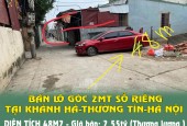 CHÍNH CHỦ BÁN LÔ GÓC 2MT SỔ RIÊNG DUY NHẤT KHÁNH HÀ-THƯỜNG TÍN