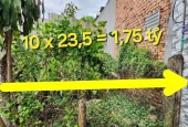 Ngộp thở Oxy - Bán Gấp Đất 235m2 có 1,75 tỷ TL8 Hòa Phú Củ Chi TpHCM