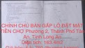 CHÍNH CHỦ BÁN GẤP LÔ ĐẤT MẶT TIỀN CHỢ Phường 2, Thành Phố Tân An, Tỉnh Long An