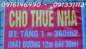 CHÍNH CHỦ CHO THUÊ NHÀ MẶT ĐƯỜNG 359 THUỶ TRIỀU, THUỶ NGUYÊN, HẢI PHÒNG