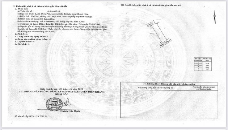 ĐẤT ĐẸP 2 MẶT TIỀN TẠI DIÊN PHÚ, DIÊN KHÁNH, KHÁNH HÒA - GIÁ CHỈ 700 TRIỆU!!