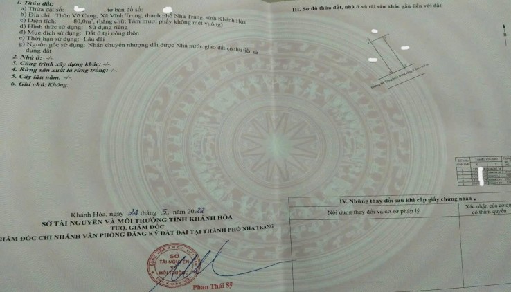 Bán lô đất Vĩnh Trung, Nha Trang. Giá bán 1.7 tỷ
✅️ Vị trí: Vĩnh Trung, Nha Trang. Đường oto hiện trạng 6m - 8m