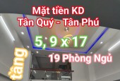 Mặt tiền Tân Quý - Tân Phú - CHDV 19 phòng 100 tr/tháng, 6 tầng, hơn 12 tỷ