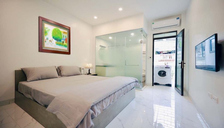 SIÊU PHẨM TÒA NHÀ DỊCH VỤ XUÂN DIỆU.TÂY HỒ. 60M2 7 TẦNG MT 4M 14.5 TỶ- 11 CĂN HỘ VIP CHO THUÊ- THANG MÁY NHẬP KHẨU- FULL NỘI THẤT.