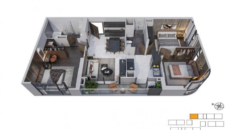 Bán căn hộ 3PN cao cấp The Beverly - Vinhomes Grand Park, tầng 29, view đẹp