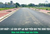 DUY NHẤT 1 LÔ CÒN SÓT LẠI MẶT TIỀN KHU TĐC BÌNH YÊN