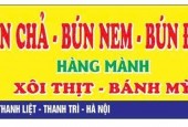 SANG NHƯỢNG QUÁN BÚN CHẢ, BÚN ĐẬU TẠI THANH LIỆT, THANH TRÌ, HÀ NỘI