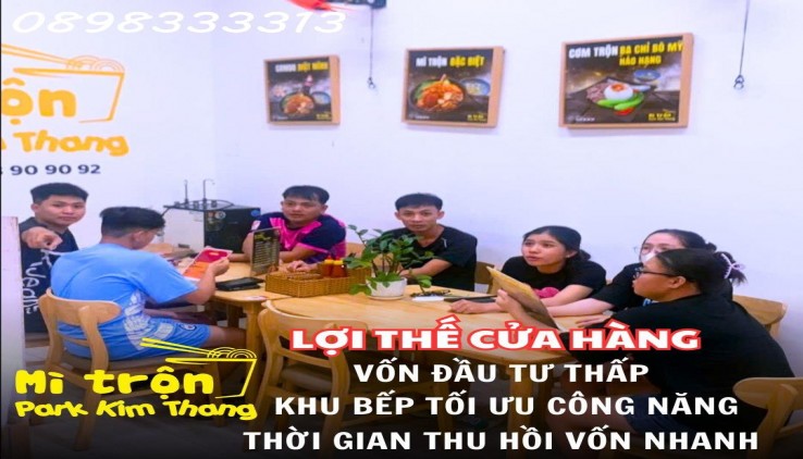 Sang quán Nhượng Quyền Mì trộn Park Kim Thang Express Gò Vấp, Lê Đức Thọ, Doanh thu 60tr > 120tr/th, Giá thuê chỉ 4tr