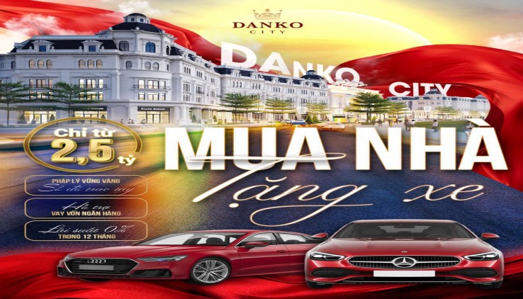 Chỉ từ 2,5 tỷ để sở hữu một sản phẩm shophouse, liền kề đẹp nhất KĐT Danko City TN