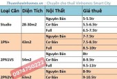 Bảng giá cho thuê căn hộ Vinhomes Smart City 11/2024