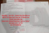 Đất Đẹp - Giá Tốt - Chính Chủ Cần Bán Lô Đất Vị Trí Đẹp Tại P. tân lợi, TP Buôn ma Thuột, tỉnh Đắk Lắk