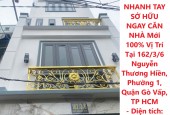 NHANH TAY SỞ HỮU NGAY CĂN NHÀ Mới 100% Vị Trí Tại Quận Gò Vấp, TP HCM