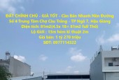 ĐẤT CHÍNH CHỦ - GIÁ TỐT - Cần Bán Nhanh Nền Đường Số 4 Trung Tâm Chợ Cầu Trắng - TP Ngã 7, Hậu Giang