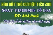 CHÍNH CHỦ BÁN ĐẤT THỔ CƯ MẶT TIỀN 21M NGAY VINHOMES CỔ LOA