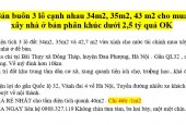 Bán 3 lô cạnh nhau 34m2, 35m2, 43 m2 cho mua xây nhà ở bán phân khúc dưới 2,5 tỷ quá OK