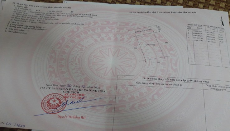 Cơ Hội Vàng! Đất Full Thổ Cư Khu TĐC Ninh Long - Ninh Hòa, Khánh Hòa