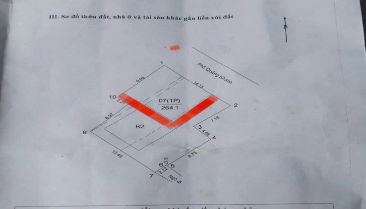 CƠ HỘI ĐẦU TƯ – ĐẤT MẶT PHỐ QUẢNG KHÁNH – VIEW HỒ TÂY
 • Diện tích: 100m², mặt tiền 10m
 •