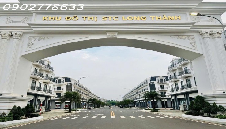 6.4 tỷ Căn Shophouse nhà phố mặt tiền đường 24m trục chính dự án STC Long Thành. Cách sân bay 4km