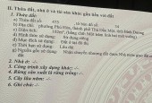 ĐẤT CHÍNH CHỦ- CẦN BÁN LÔ ĐẤT tại Phường Phú Hòa, Thủ Dầu Một, Bình Dương