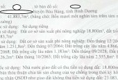 CHO THUÊ / BÁN NHÀ XƯỞNG TẠI BÀU BÀNG, BÌNH DƯƠNG – 41.883m²